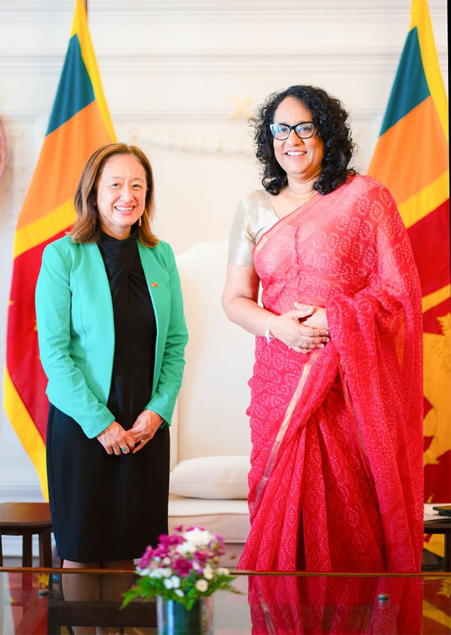 US Ambassador Julie Chung pays farewell call on PM Harini