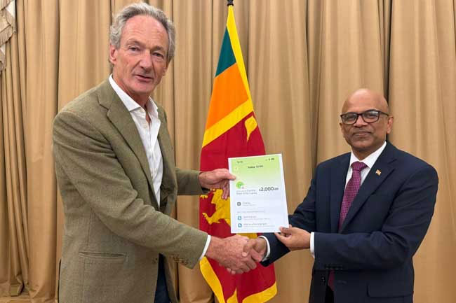 UK-based couple donates £2,000 to Rebuilding Sri Lanka  Fund
