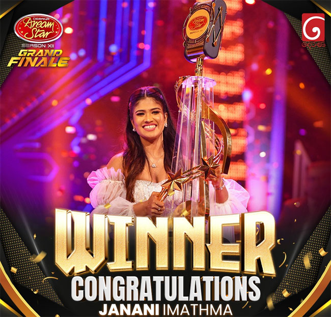 Janani Imathma crowned winner of �Derana Dream Star - Season 12�