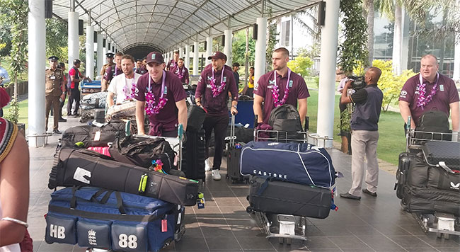 England cricket team arrives in Sri Lanka for white-ball tour