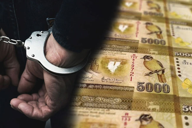 Suspect arrested with over Rs. 283 mln, two vehicles in Ibbagamuwa