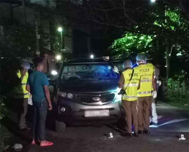 Suspect arrested over shooting of Thusitha Halloluwa�s vehicle