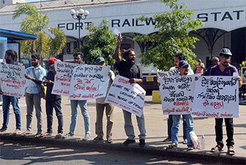 Protest demanding relief for cyclone-victims�