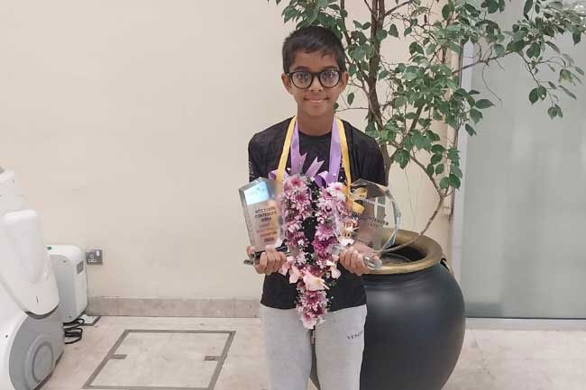 Tavi Samaraweera returns home with two U-11 World Table Tennis gold medals