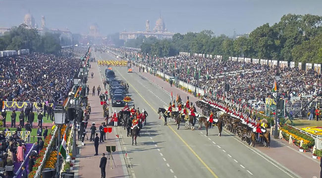 India�s military might on full display at 77th Republic Day celebrations
