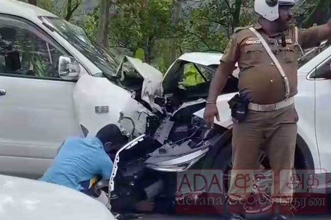Nine including foreign couple injured in car-van collision on Anuradhapura�Kandy road