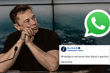 WhatsApp is not secure: Elon Musk comes after Meta in latest X post
