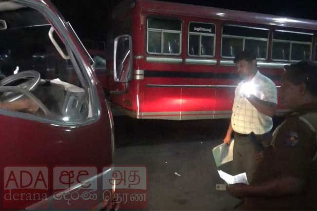 Police inspect 65 vehicles in Ginigathhena, 12 suspended for safety violations