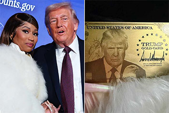 Nicki Minaj snags Trump gold card after saying she is his �No. 1 fan�