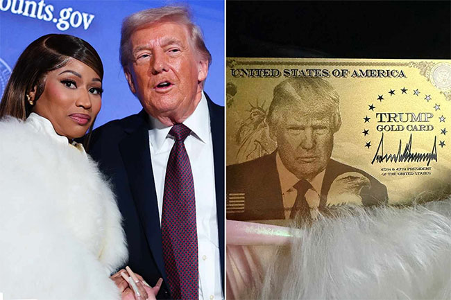 Nicki Minaj snags Trump gold card after saying she is his �No. 1 fan�