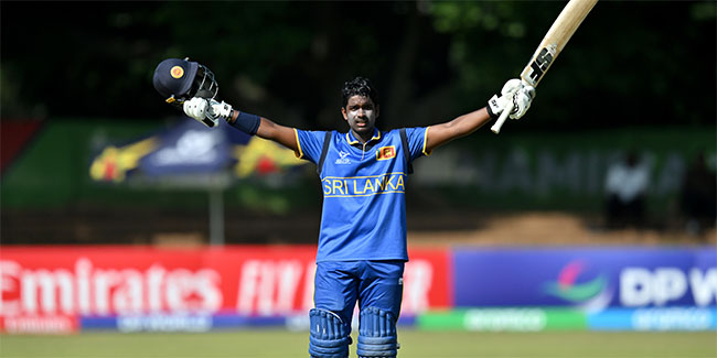   Chamuditha ton powers Sri Lanka U19s to win over South Africa