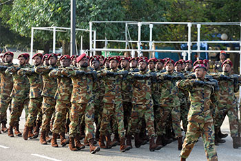 Independence Day parade rehearsals�