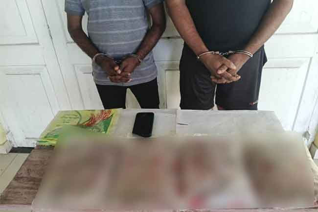 Duo arrested with over 5kg of heroin in Bentota