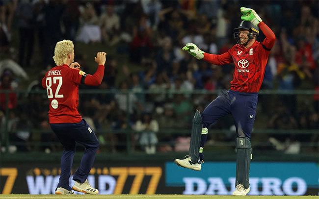 England win third T20 to sweep Sri Lanka series  
