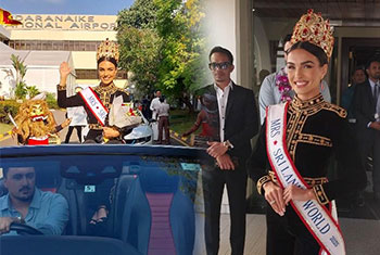 Sabina Yousaf returns to Sri Lanka after securing third place at Mrs. World 2025