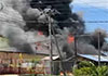 Fire breaks out at helmet factory in Kurunegala