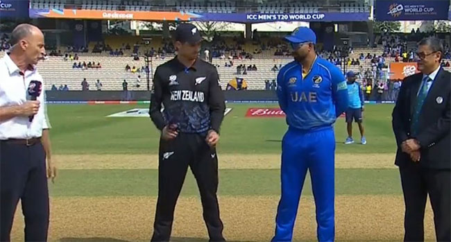T20 World Cup: UAE opt to bat against New Zealand in Chennai 