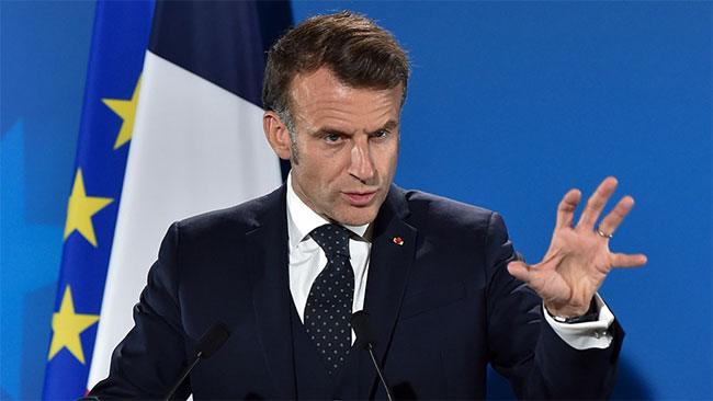 French President Macron urges Europe to start acting like world power