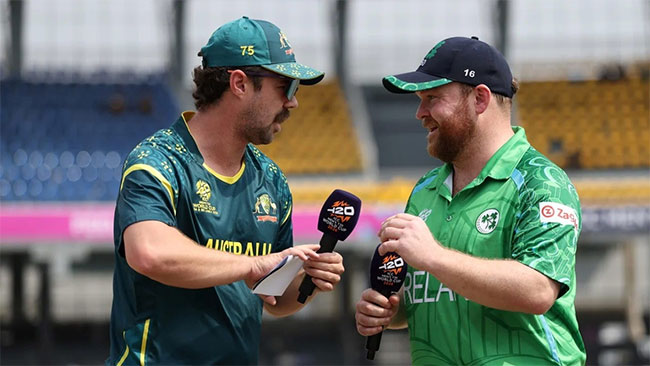 Australia bat first against Ireland in Colombo