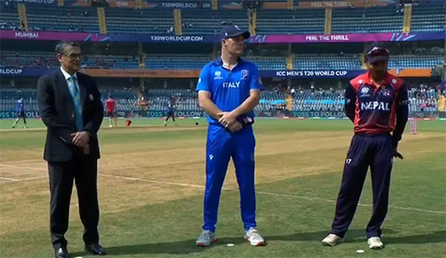 T20 World Cup: Italy elect to bowl first against Nepal 
