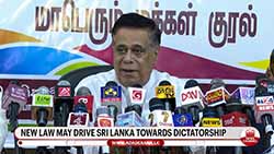 Nimal Siripala claims new law may drive Sri Lanka towards a 'dictatorship' (English)
