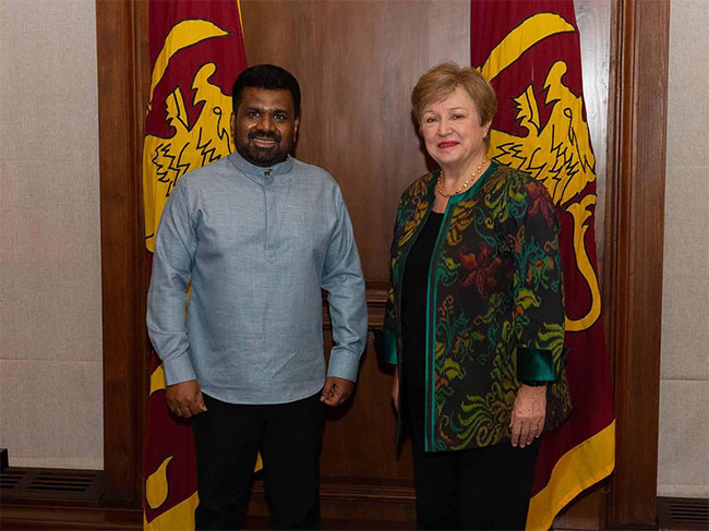 IMF Chief Kristalina Georgieva meets President Anura Kumara Dissanayake 