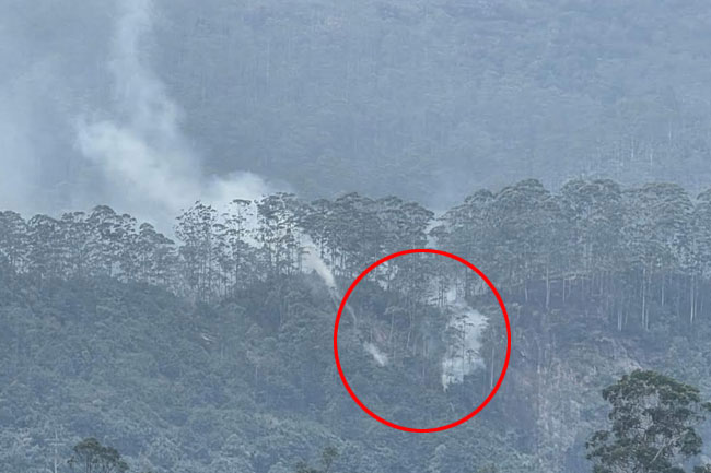 Fire breaks out in Sri Pada Reserve posing threat to biodiversity