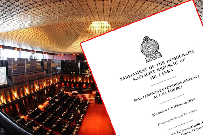 Parliamentary Pensions (Repeal) Act gazetted