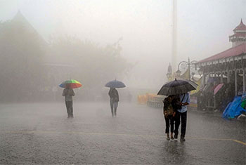 Heavy rainfall above 100 mm expected in parts of the island today