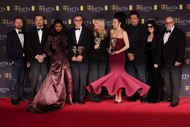 �One Battle After Another� wins big at Britain�s BAFTA film awards