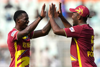 West Indies hammer Zimbabwe by 107 runs in Mumbai