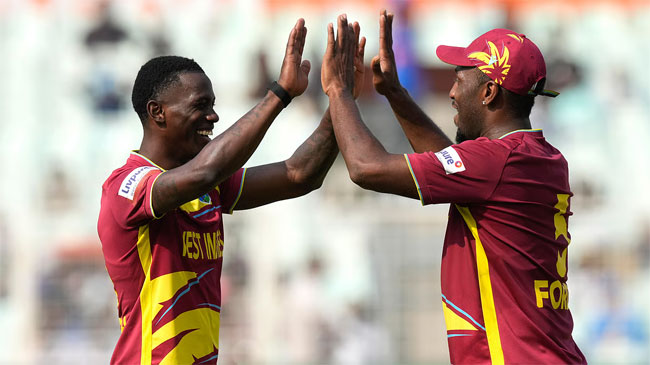 West Indies hammer Zimbabwe by 107 runs in Mumbai