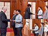 Three new Ambassadors present credentials to President