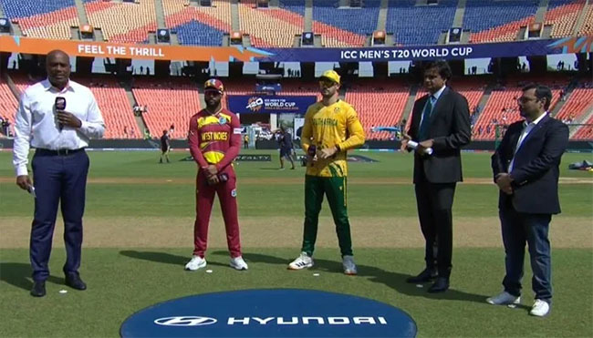   T20 World Cup: South Africa win toss, opt to bowl first against West Indies