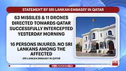 Middle East war escalates;Sri Lankan missions in the region on standby to support Sri Lankans (English)