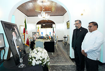 FM offers condolences at Iranian Embassy...