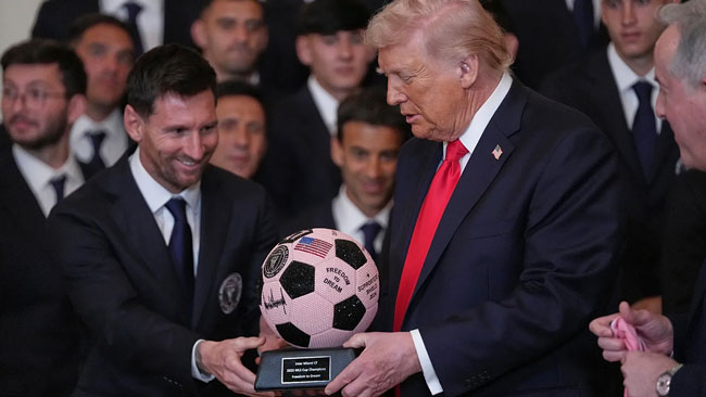 Messi criticized for meeting and applauding Trump amid war