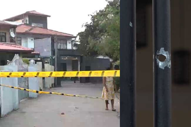 23 rounds fired at house linked to Batuwatte Chamara  now operating as elderly home