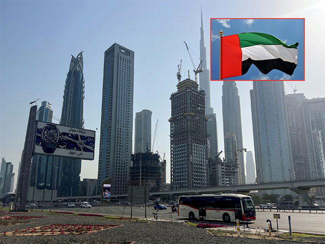 Dubai authorities confirm minor incident successfully contained after debris falls from interception