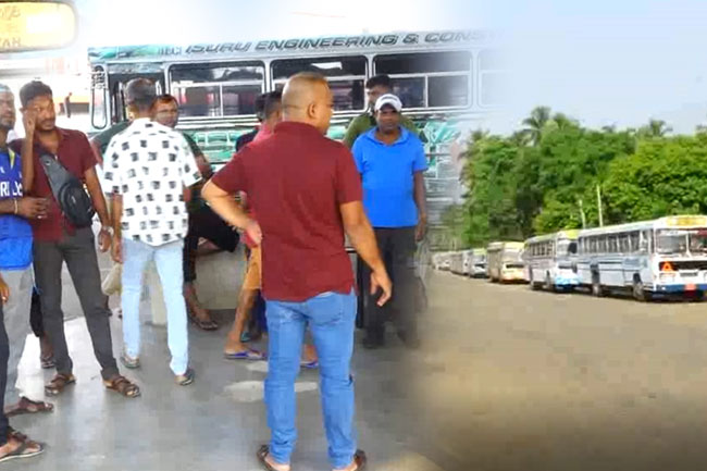 Bus strike on 143 Hanwella�Colombo route