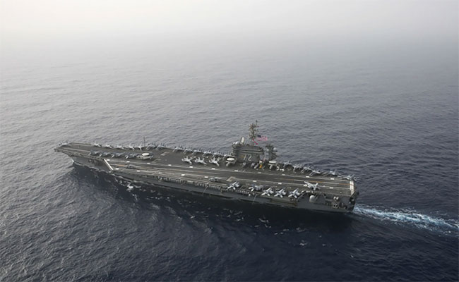 USS Abraham Lincoln spotted in Arabian sea 