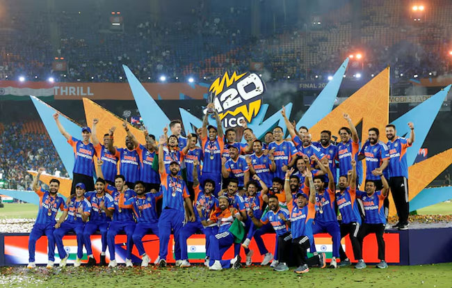 Indian team receive $14.2 million bonus for historic T20 World Cup win