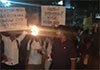 Peradeniya Uni students stage torchlight protest alleging curbs on student freedom