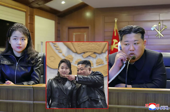 North Korean leader Kim watches cruise missile tests with his daughter