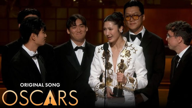 Kpop Demon Hunters wins Oscars for best original song and best animated film