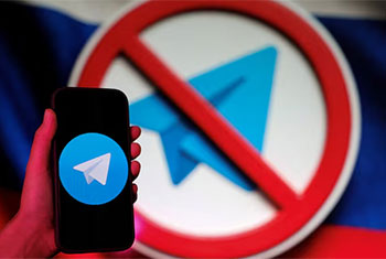 Russia fines Telegram app for failing to remove banned content