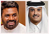President Anura Kumara and Qatar Amir discuss regional developments and bilateral concerns