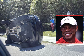 Tiger Woods in jail after being arrested on suspicion of DUI following car crash in Florida