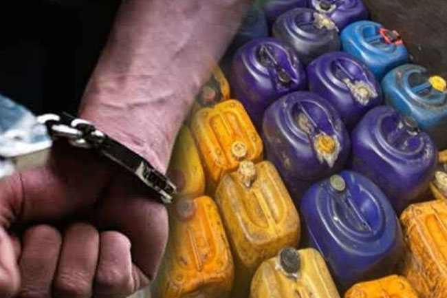Man arrested for hoarding 1,235 liters of diesel in Warakapola