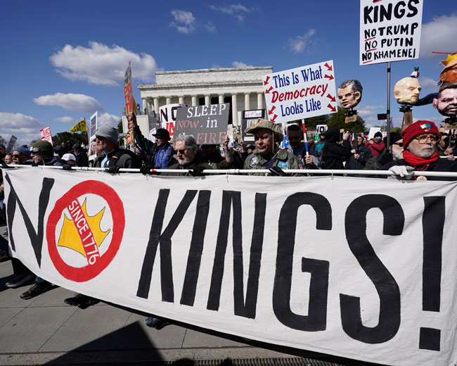 No Kings protests across the US rally against Donald Trump